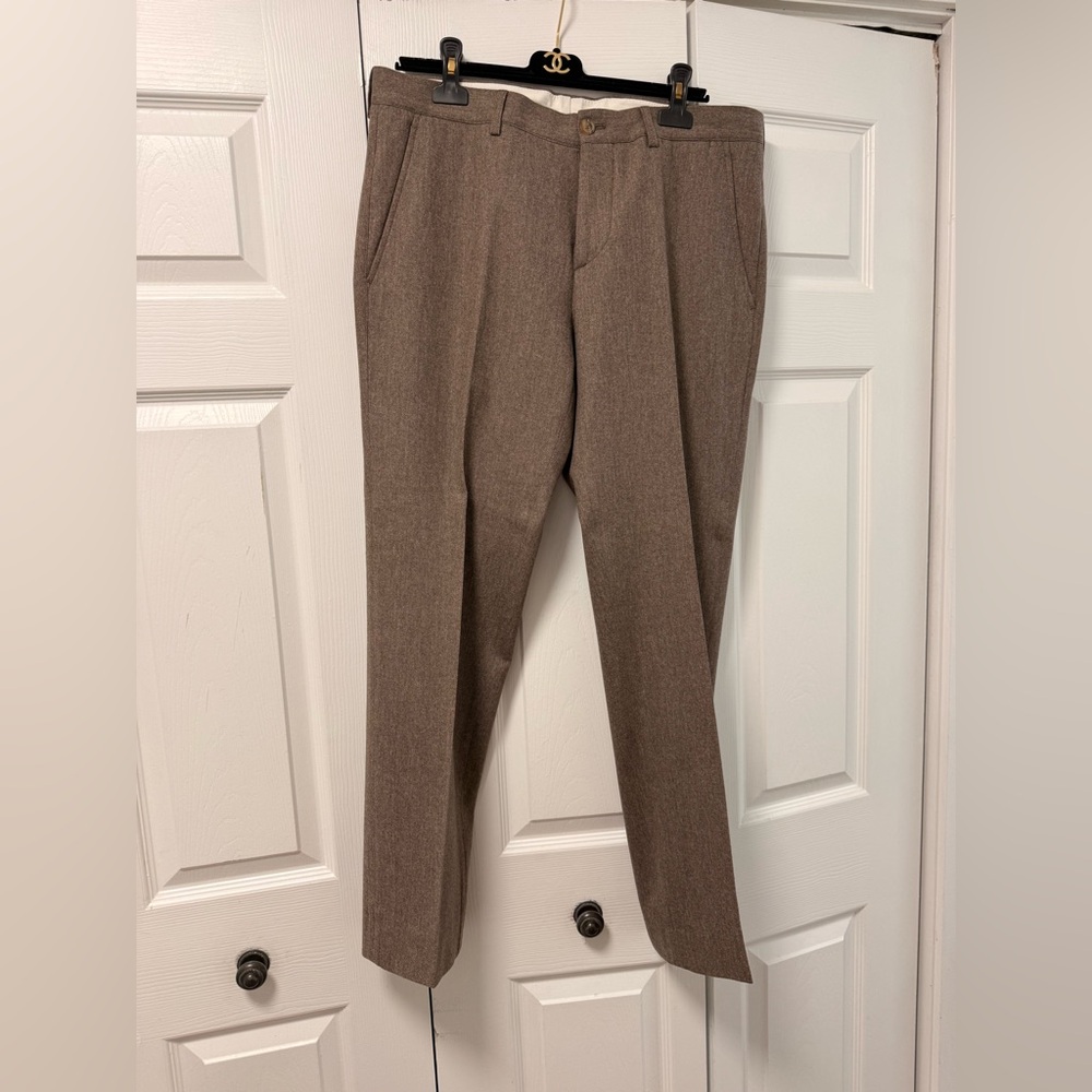 Brunello Cucinelli Tan Dress Pants